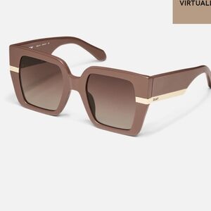 Quay Notorious Doe Frame Brown Lens NWT